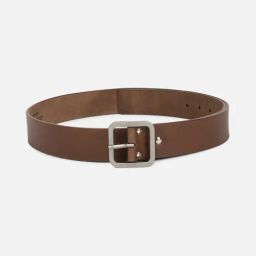 Van Heusen Brown Leather Textured Waist Belt-image-9