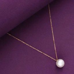Kai Jewel Sterling Silver Rose Gold Pearly White Necklace-image-32
