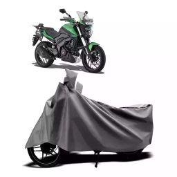 Auto Pearl Two Wheeler Cover with Bag for Bajaj Dominar 250, Silver-49
