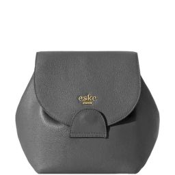Eske Grey Leather Small Backpack-picture-22