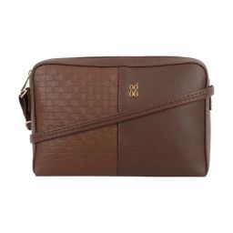 Baggit Brown Woven Small Camera Bag-image-29