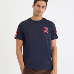 GANT Blue Regular fit Solid T-Shirt-picture-18