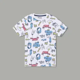 Fame Forever By Lifestyle White Cotton Regular Fit Printed T-Shirt-image-52