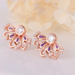 GIVA 925 Silver Rose Gold Dreamy Wonder Stud Earrings for Women & Girls-image-23