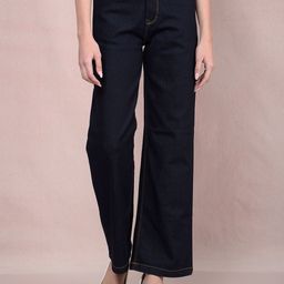 Crimsoune Club Women Wide Leg Heavy Fade Stretchable Jeans-image-18