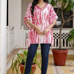 ROPADEMODA Women Printed Kaftan Kurta-35