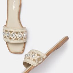 Allen Solly Women Crochet Open Toe Flats-image-28