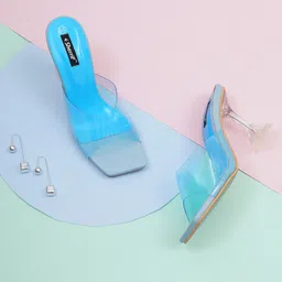 Sherrif Shoes Blue Block Sandals-36