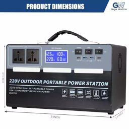 GIGAWATTS 1000 W Portable Power Station Lithium-ion Battery Solar Generator, FBM-1000C image 4