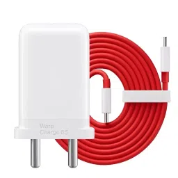 Loire Original SuperVooc Ultra Fast Charging Mobile Adapter 65 W with USB Type-C to Type-C Fast Charging Cable, White-1