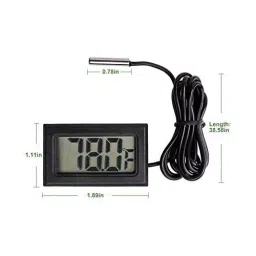 Themisto AP-IS11A019 Portable Wired Mini Digital LCD Electronic Temperature Meter Sensor Black image 2