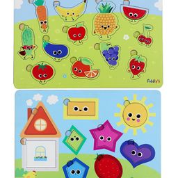 Fiddlys Wooden Jigsaw Puzzles Pack of 2 - 20 Pieces-15