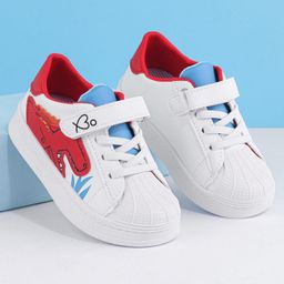 Babyoye Casual Shoes Dino Print Velcro Closure - Red-picture-19
