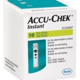 ACCU-CHEK Instant Glucometer Test Strips Packet of 10-25