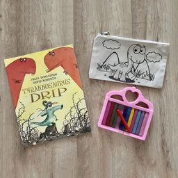 Little Canvas DIY Colouring Little Dinosaur Pouch-image-41