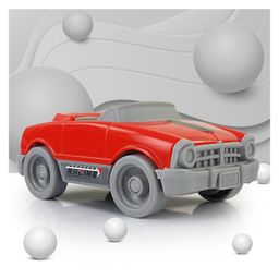 NHR Dinky Plastic Toy Car Pull & Push Vehicle Racing Toy Cars Play Set Toddlers Car Toys Pullback Mini Cars Toys for Kids up to 3 Years (Red)-4