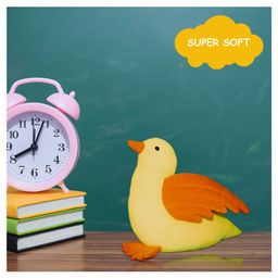GOLDENHUB TOYS Goldfinch Bird Plush Toy, Soft and Cuddly, Yellow and Orange, 25 cm-27