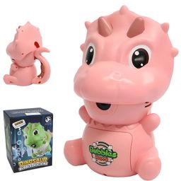 AKN TOYS Outdoor Summer Game Toys Cartoon Dinosaur Automatic Bubble Blower Maker Portable Electric Bubbles Machine with Music- PACK OF 1- COLOR MAY VARY-10