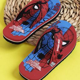 Kidsville Marvel Featuring Spiderman Designed Flip Flops - Red-image-13