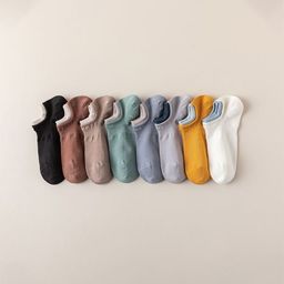 Sockscarving Men Pack Of 8 Cotton Shoe Liner-Length Socks-28