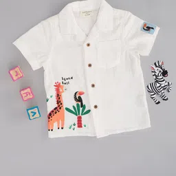 Pantaloons Baby Boys Opaque Printed Casual Shirt-13