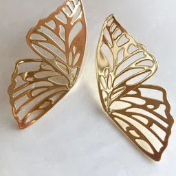 UnfoldSelf Contemporary Half Hoop Earrings-image-85