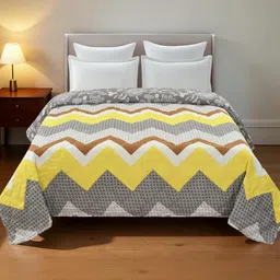 IVAZA Yellow AC Room Double Bed Microfibre Comforter-image-53