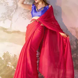 Kalista Pure Chiffon Saree-image-0