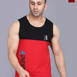 SLOWLORIS Pack Of 2 Printed Cotton Gym Vests-picture-8
