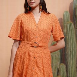 Tokyo Talkies Bell Sleeve Fit & Flare Mini Dress-image-59