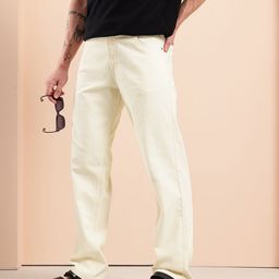 Mast & Harbour Men Straight Fit Mid-Rise Stretchable Jeans-image-9