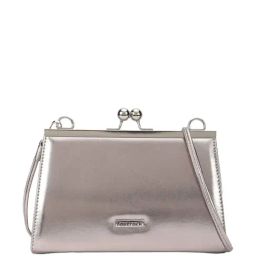 Fastrack Silver PU Solid Clutch-16