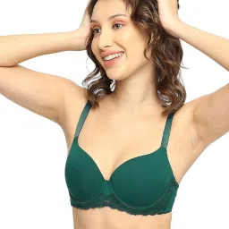 Soie Green Under-Wired Medium Coverage T-Shirt Bra image 3