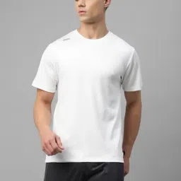 Dida White Polyster Regular Fit Solid T-Shirt-image-47
