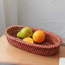 House This Narkat Red Bamboo Fruit Basket - Set of 1-image-44