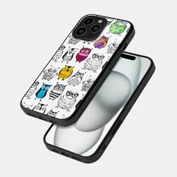 macmerise Quirky Printed iPhone 16 Pro Max Bumper Case Mobile Accessories-11