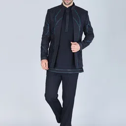 Denis Parkar Embroidered Sherwani Set-picture-24