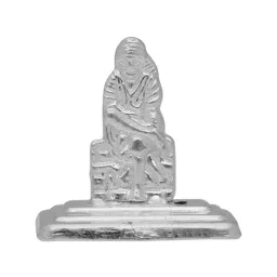 Sri Jagdamba Pearls Sai Baba 0.8 Silver Divine Idol-20