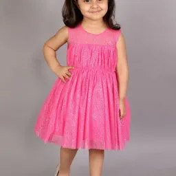 KidsDew Pink Embellished Casual Dress-image-98