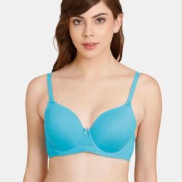 Rosaline by Zivame Blue Under Wired Padded T-Shirt Bra-image-45
