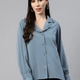 Melon by PlusS Blue Regular Fit Shirt-image-30