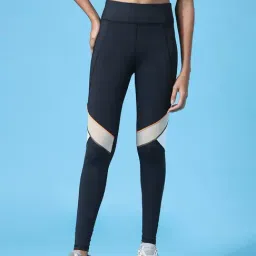 Only Black Color-Block High Rise Tights-image-55