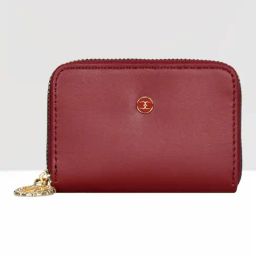 Esbeda Maroon Solid Small Card Holder-20