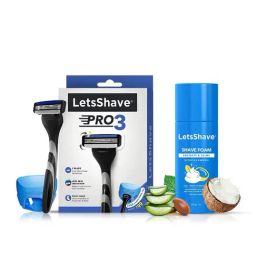 LetsShave Pro 3 Razor Trial Kit for Men (Multicolor)-image-12