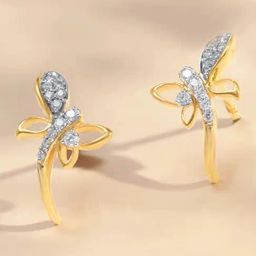 Mia by Tanishq 14k (585) Yellow Gold Earrings for Women-picture-16