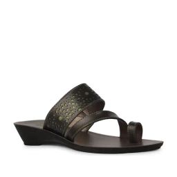 Bata Women's Grey Toe Ring Wedges-image-96