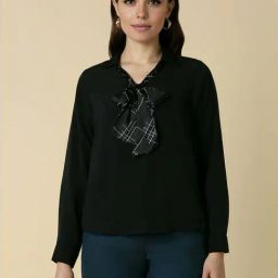 Allen Solly Black Regular Fit Top-image-106