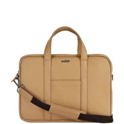 Eske Beige Synthetic Large Laptop Messenger Bag-picture-22