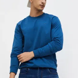 Fame Forever By Lifestyle Navy Cotton Regular Fit Sweatshirt-picture-42