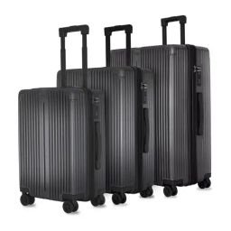 Carriall Grey 8 Spinner Wheels Large Hard Checked Luggage Set of 3 - 75 cm-11